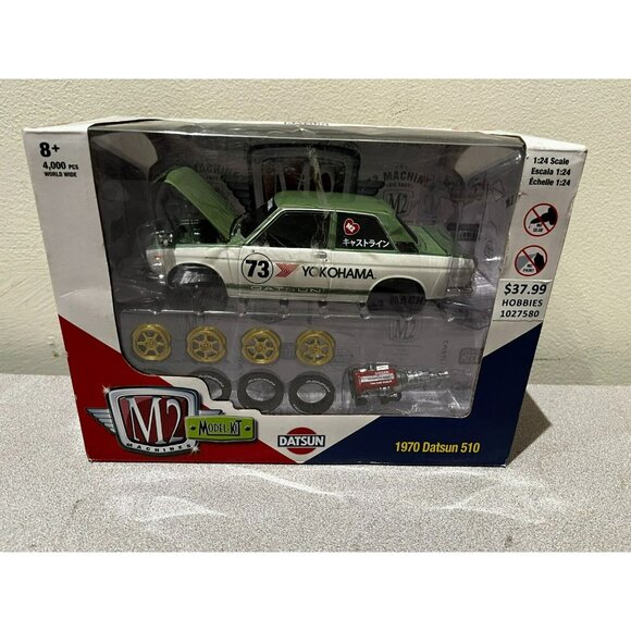M2 Machines 1970 Datsun 510 Model Kit 1/24 Diecast Metal Car Yokohama NEW NIB - Picture 2 of 14